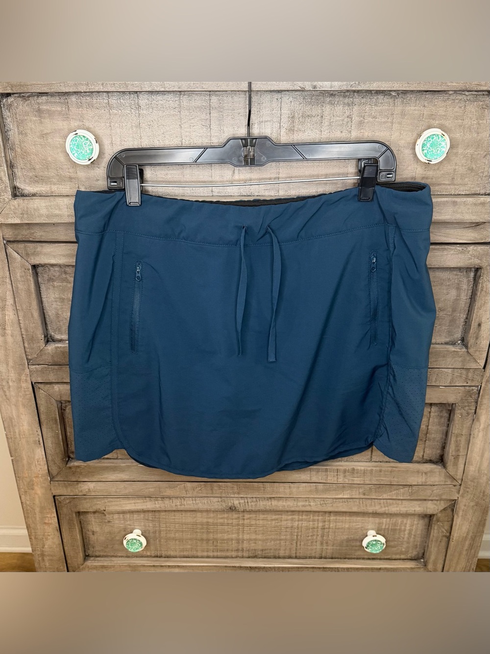 Magellan Outdoors Women’s Pull-On Athletic Skort Blue Water Repellent Size XL